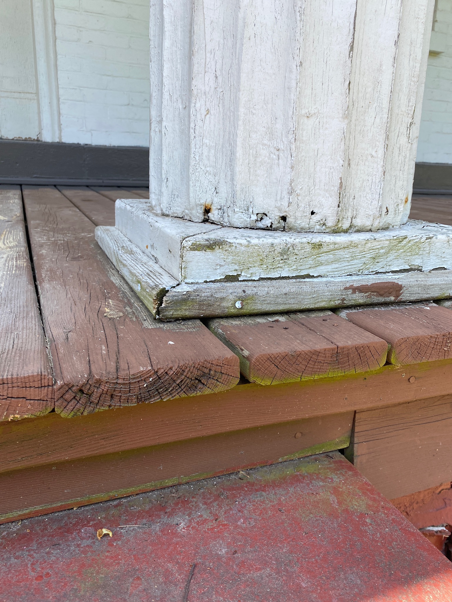 Front Porch Column Close Up