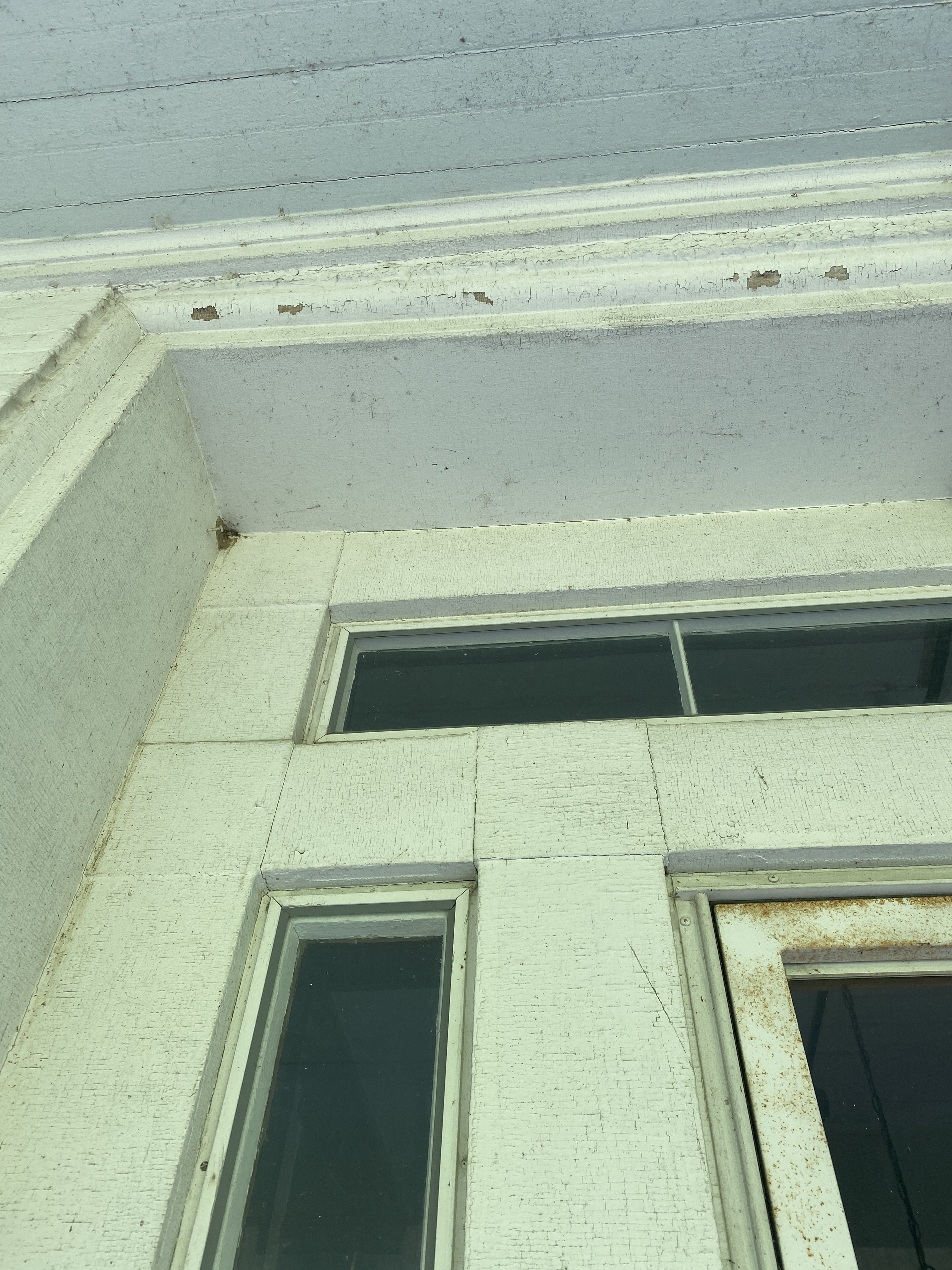 Front Door Old Paint Close Up