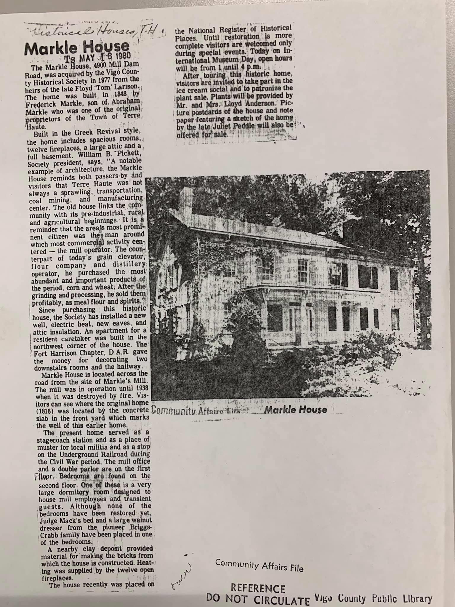 Community Affairs File