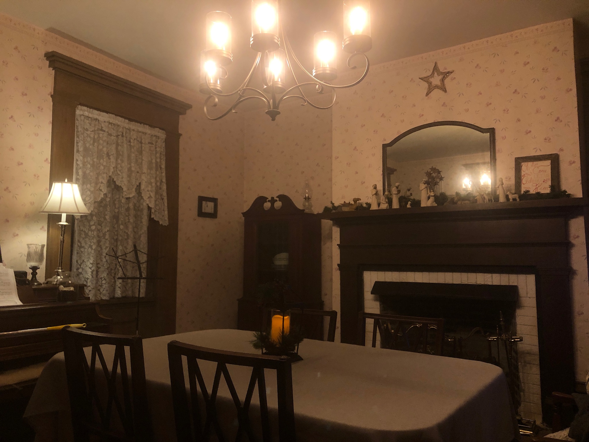 Parlor with Nativity